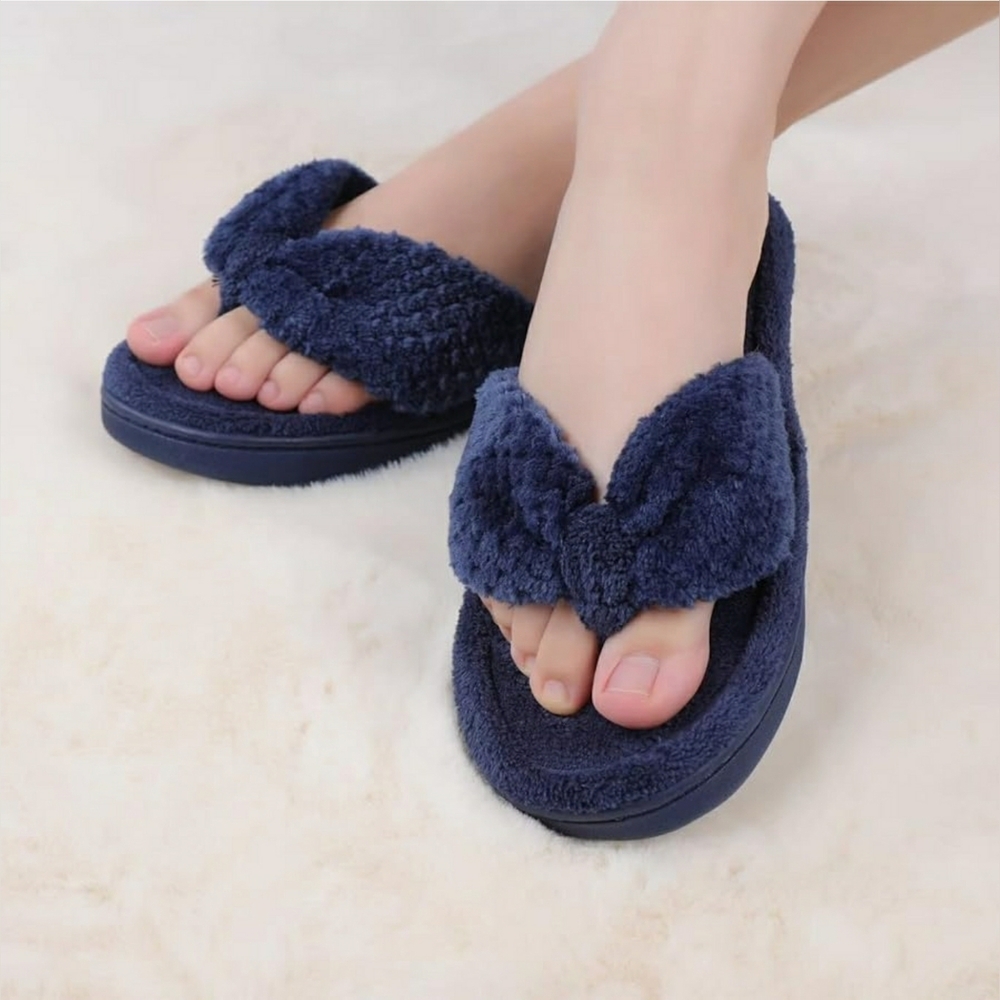 Fanture Memory Foam Flip Flop Slippers with Cozy size US 9|10